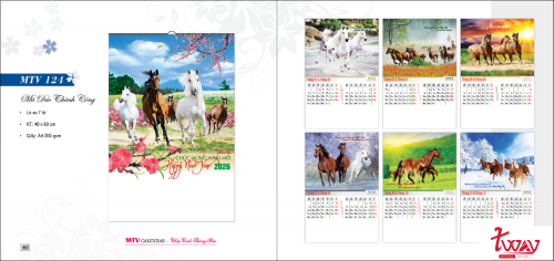 Lịch 7 tờ lật mở chi phí tốt – Giải pháp in lịch hiệu quả | IN TWAY